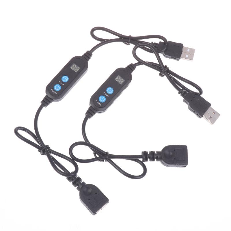 Digital Timer Cable Switch Auto Cut-off USB Connector for LED Strips and Motors