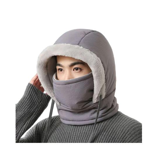 Riding Hat Windproof Winter Face Guard with Breathable Nose Mouth Warm Velvet Lining 360 Degree Coverage Skiing Neck Gaiter