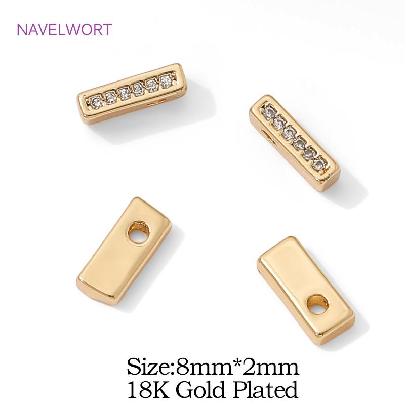 18K Gold Plated Inlaid Zircon A-Z Letter Pendant Charms,Brass Pendants For Women Jewelry Making,DIY Necklace Making Accessories 1 piece