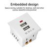 5V 2.1A Dual USB Power Socket Embedded Desktop Socket USB Charging Panel Module For Mobile Phones Tablets Ipad Chargers