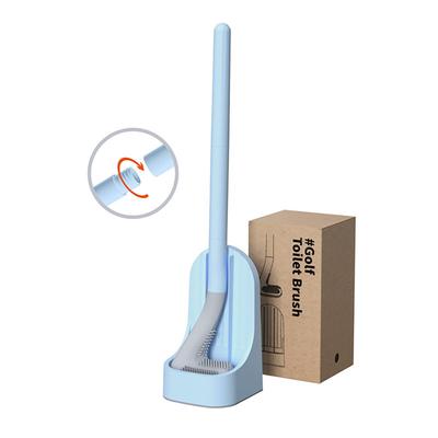 New Silicone Golf Toilet Brush Detachable Long Handle Toilet Cleaning Tool Brush for Home Bathroom