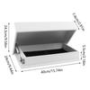 Wall Mounted Storage Rack With Hiddens Compartments Decorative Wooden Floating Display Secret Floating Storage Shelves Safely