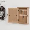 Key Cabinet with 6 Hooks Vintage Style Wooden Wall Furniture for Keys 20x6.5x26.5cm Wood