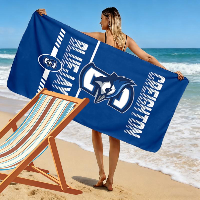 Creighton Blue Jays Print Beach Towel, Large Soft Quick Dry Towel for Beach Camping Swimming
