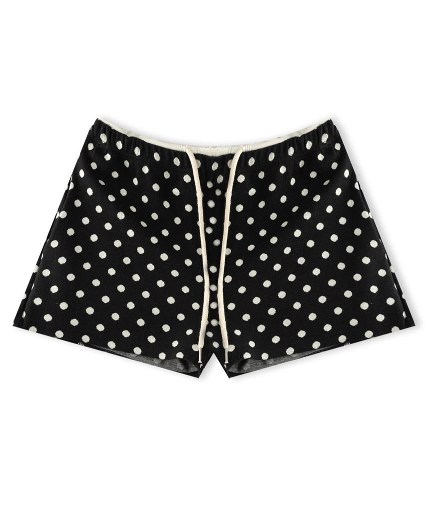 CHICKS Dot Half Pants Black