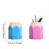 5pcs Pencil Shaped Pen Holders,Desk Cute Pencil Storage Organizer,Colorful Pencil Holder,Pencil Creative Cartoon Stationery Rack