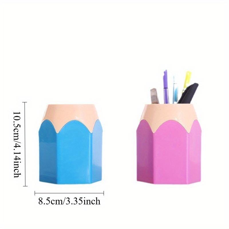 5pcs Pencil Shaped Pen Holders,Desk Cute Pencil Storage Organizer,Colorful Pencil Holder,Pencil Creative Cartoon Stationery Rack