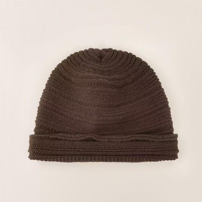Women's Autumn & Winter Knitted Beanie - Korean Style, Versatile, Warm Wool, Fashionable Cold-Weather Hat