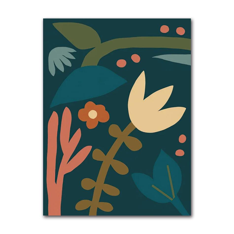 Boho Vase Teapot Flower Pot Plant Posters Prints Abstract Canvas Painting Nordic Wall Art Pictures Living Room Home Decor
