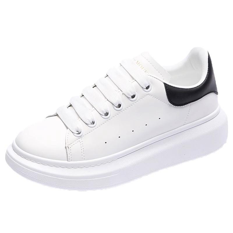 McQueen Little White Shoes Women's 2025 Spring New Platform Sports Dad Shoes Ins Casual Versatile Couple Men's and Women's Shoes