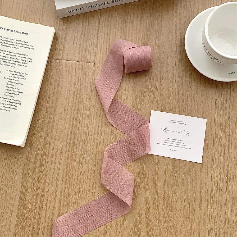 4cm Panglici din Fir pentru Înfășurat Cadouri, Buchete, Material de Ambalare Cadouri, Panglică Creativă din Șifon