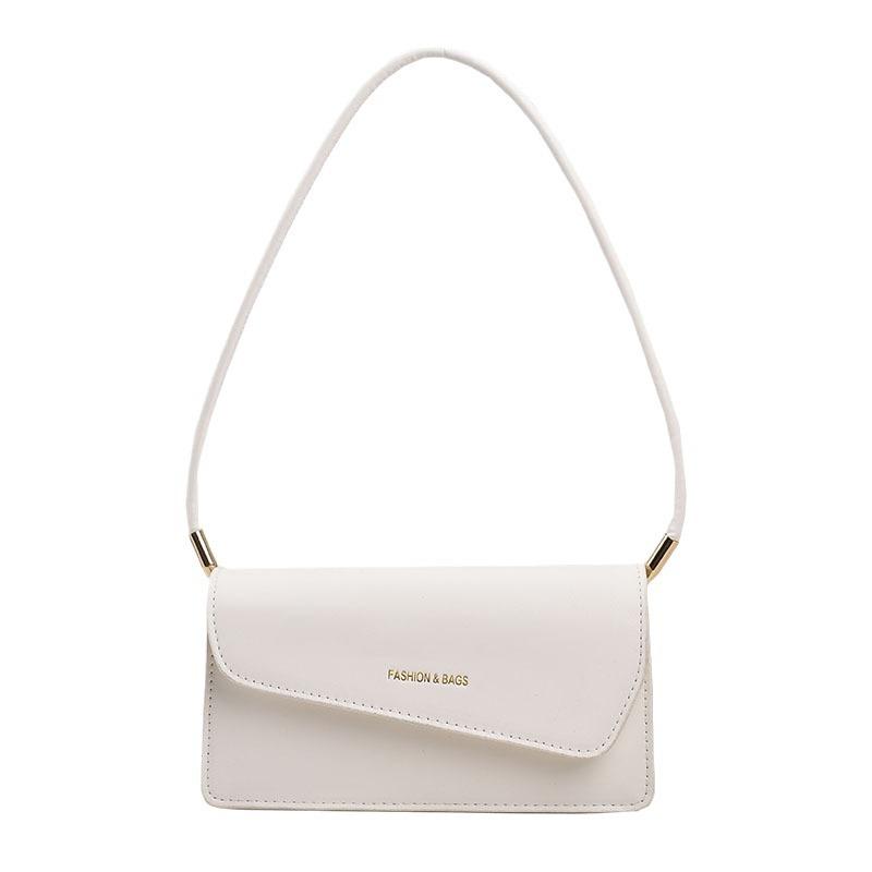 High texture fashion trend simple bag women's bag 2024 winter new niche design pu bag shoulder armpit bag