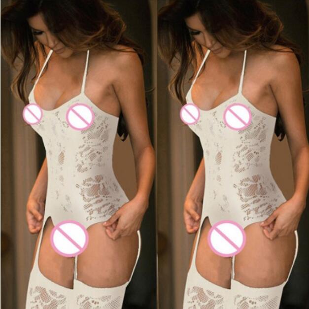 Erotic LingerieTeddy Bear Bodysuit Erotic Exotic Clothing Open C Stretch Body Socks Mesh Fishernet Stockings Erotic Lingerie