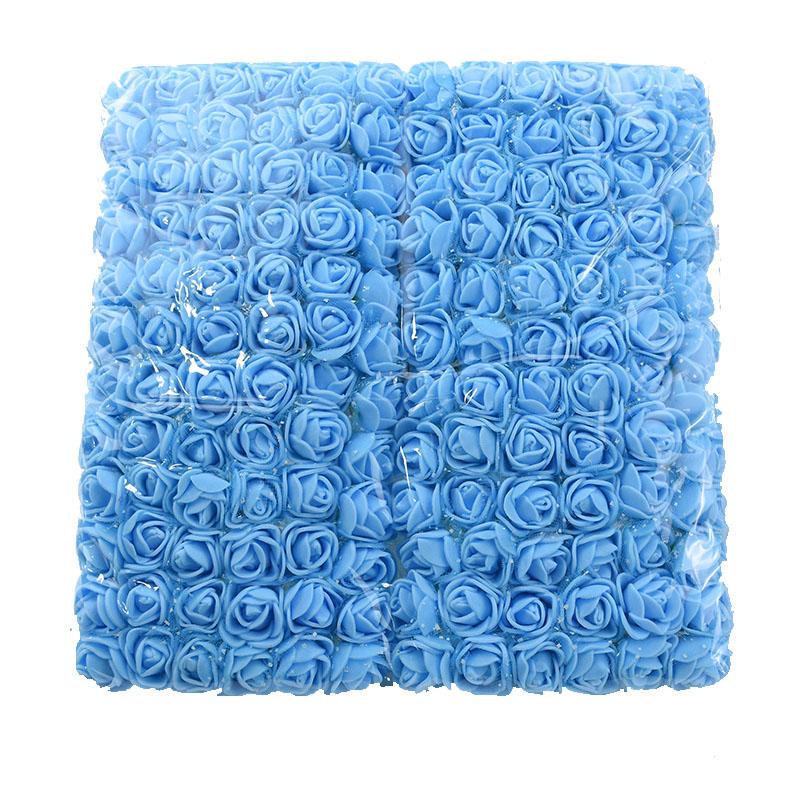 144pcs Artificial Flower PE Rose Outdoor UV Protection Garden Arch Wreath Wedding Home Diy Gift Box Festival Scrapbook Car Decor