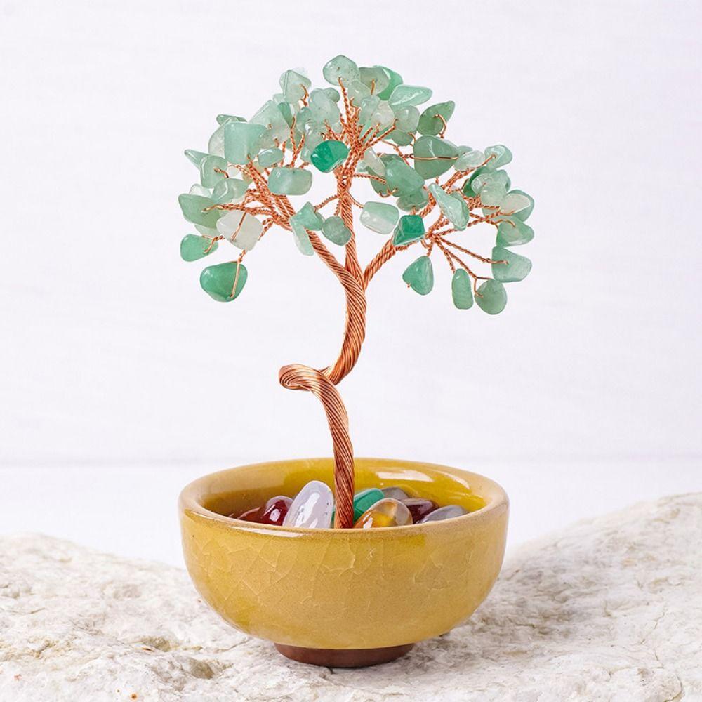 Handmade Fortune Crystal Ornaments Decorative Simulation Tree Ornament  Birthday Gift