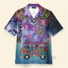Hippie Logo Téma Letní Košile Pánské Dámské Psychedelické Houby Osobnost Streetwear Knoflíkové Košile Hip Hop Móda Blůza Nové