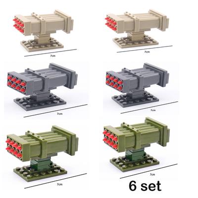 Missile Launcher Military Weapon Soldier MOC Building Blocks Army Playmobil Accessory Modern SWAT Mini Parts Brick Figures Playthings