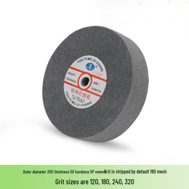 Nylon Fiber Polishing Wheel for Metal & Stainless Steel - Compatible with Electric Motor Grinders, Sizes 150/200/300