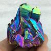 Stunning Natural Quartz Crystal Rainbow Titanium Cluster For Healing And Home Decor