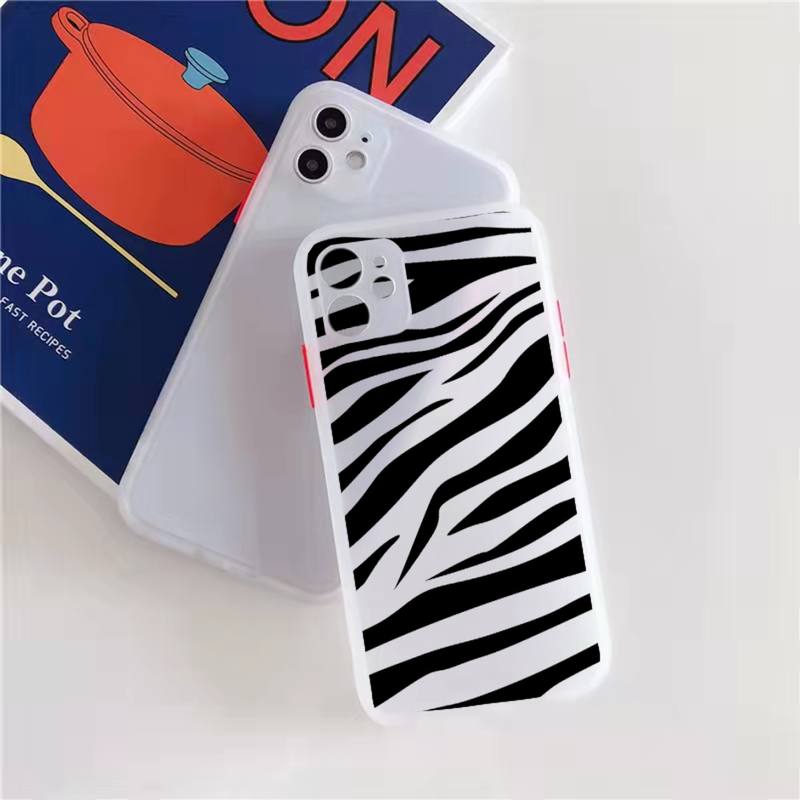 Iphone 11 Leopard Case Zebra Cow Stripe Pattern Print Transparent Phone Cases For Iphone 11 13 12 7 8 Plus Mini X Xs Xr Pro Max