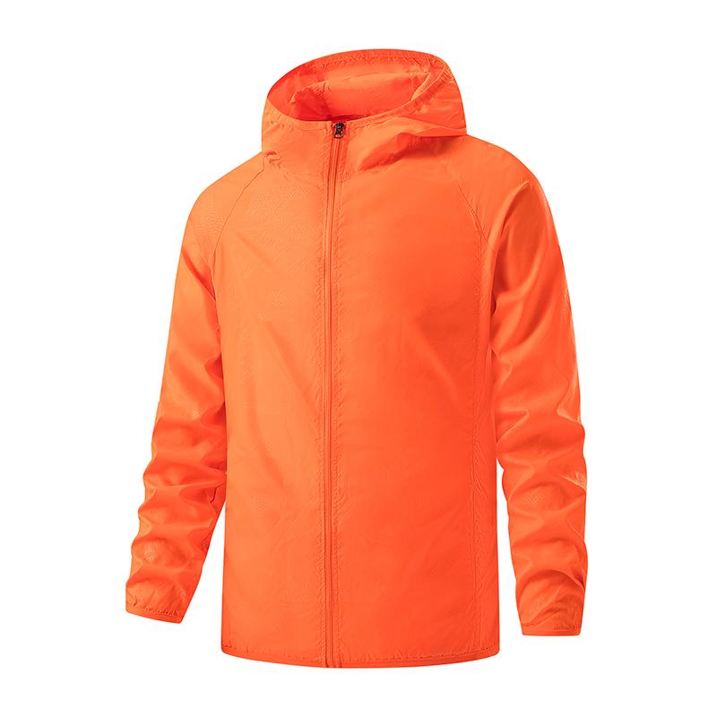 Men's Summer Lightweight Jacket Hooded Casual Jacket Outdoor Windproof Jacket