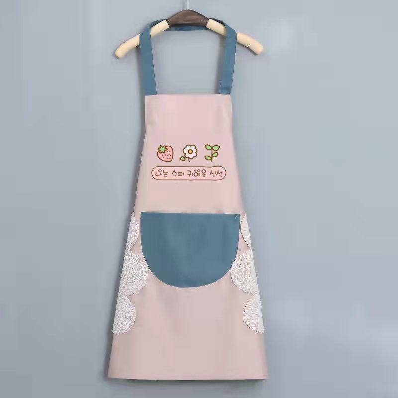 Waterproof Adult Half Apron - Oil-Proof, Dirty-Resistant, Wipable Kitchen Bib