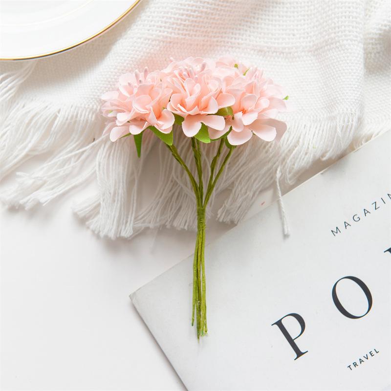 Silk Simulation Flowers Artificial Flowers Stamens Cut and Paste Bouquets Wreaths Material Wedding Leaves Wedding Box Decorations Shooting Prop