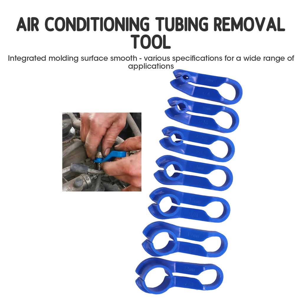 16pcs Remove Fuel Line Replacement Tool Auto Fuel Line Angled Disconnect Set Tool Air-conditioning Oil Pipe Quick Removal Tool