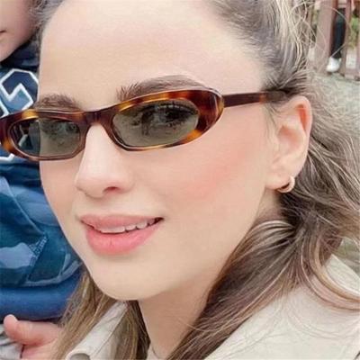 Vintage Cat Eye Sunglasses Retro Small Frame Oval Shades Women Fashion Sun Glasses for Women