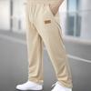 Spring fashion straight casual trousers men's sweatpants drawstring elastic waist micro loose neutral wind sports trend versatile