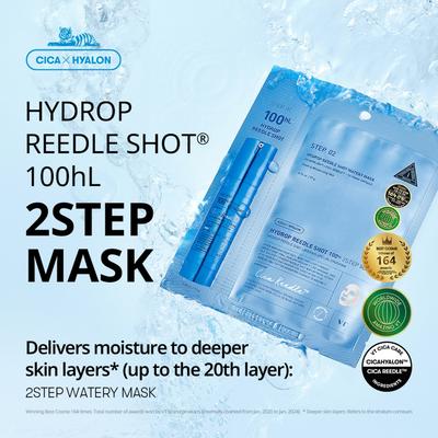 100 Hydrop Reedle Shot 2 Step Mask Set 5ea +RANDOM GIFT