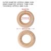 200pcs Smooth Surface Wooden Rings Log Color Wood Circles DIY Crafts Accessory  Jewelry Making