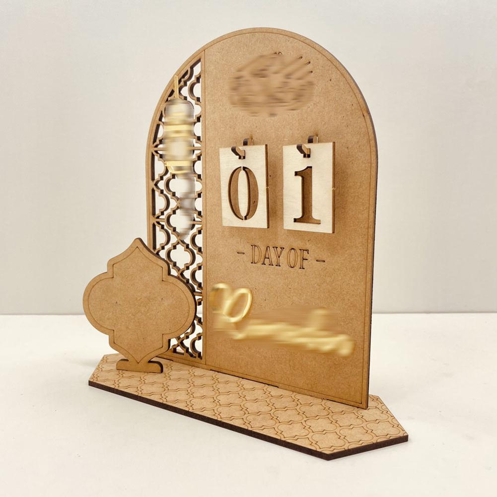Diy Wooden Ramadan Countdown Calendar Ornament Home Decoration Gifts For Ramadan Mubarak Decoration