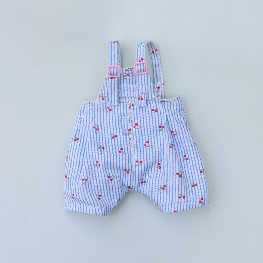 Dress Up Bjd Doll Clothes Suspender Trousers Doll Overalls Cotton Doll Denim Pants  DIY Toy Flower