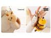 Elephant Skin Rabbit Plush Keychain: Cute Insect and Plant Series with Caterpillar and Bee Figures