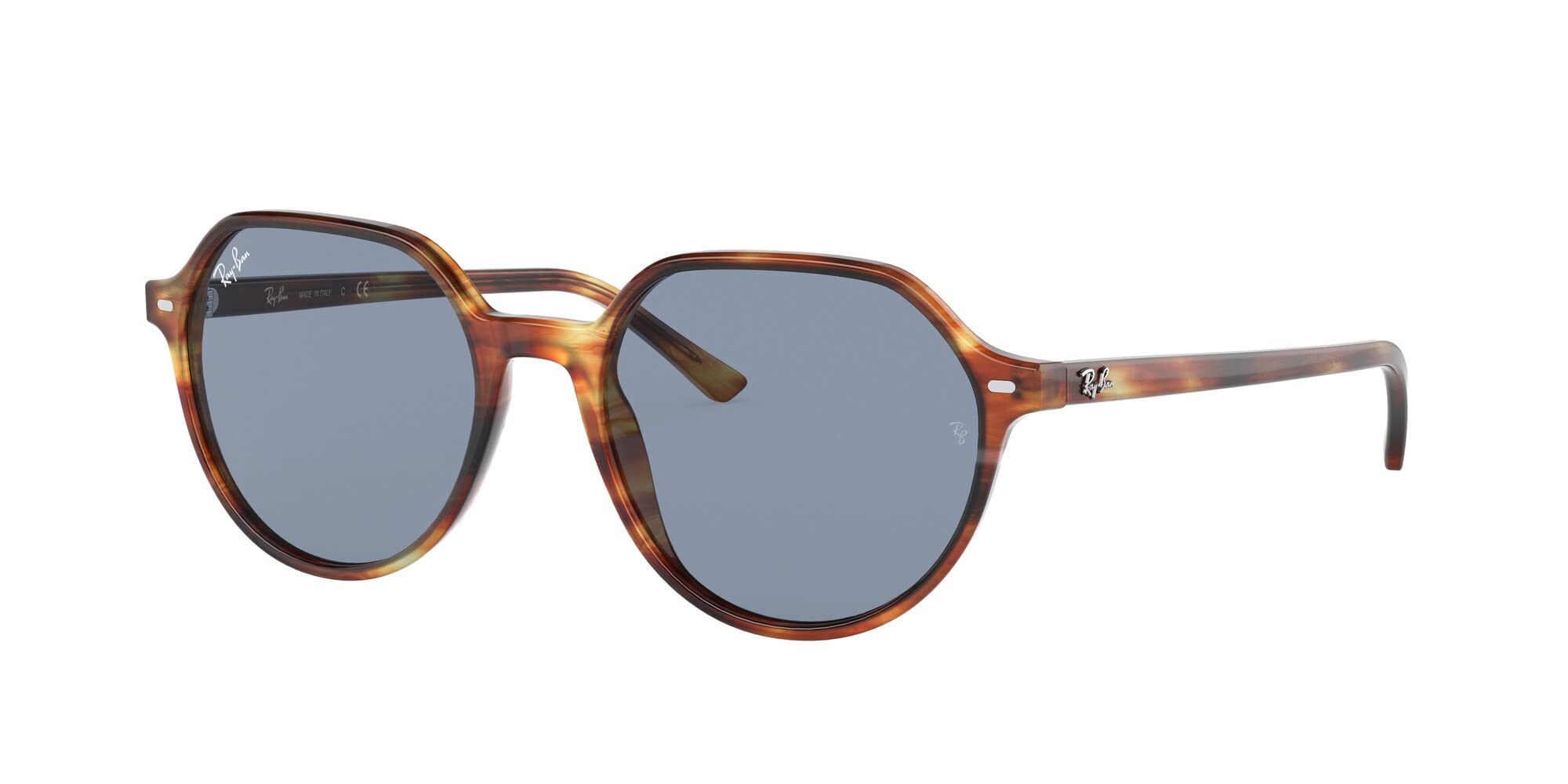 

Sunglasses RB2195F STRIPED LENS 53 [Ray-Ban] Men s HAVANA/BLUE