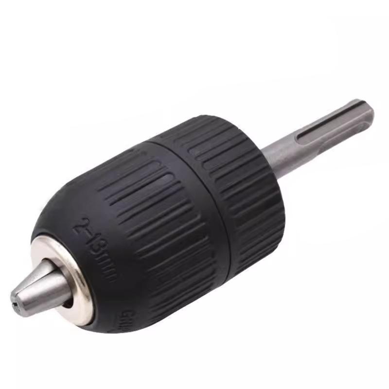 Universal 3 Jaw Hand Tight Drill Chuck Adapter Converter for Power Wrench and Electric Drill Tool Plastic Construction