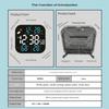 Alarm Clocks for Bedroom LED Digital Weather Clocks Desk Alarm Clock with Auto Dimming Day of Week Indoor Temperature