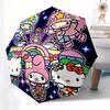 1pc Hello Kitty Fantasy LandUmbrella with Plastic Handle,Suitable for All Seasons Home Travel Outdoor UmbrellaSanlio166