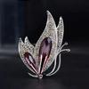 Purple Butterfly Brooch Elegant Brooch Pin for Women Suit Jacket Coat, Versatile Fashion Accessory Large Enamel Butterfly Pin