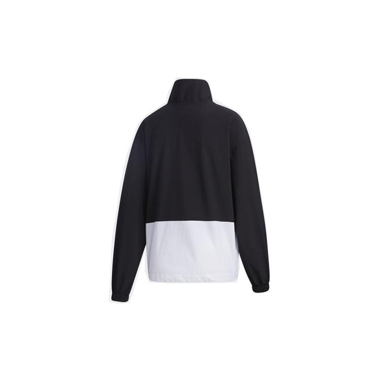 adidas Retro Sports Stand Collar Jackets Women's Black GL5621