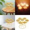 Butter Lamp Holder Coppers Candlestick Candle Holder Seven Lamp Holder Lotuses Buddhas Lamp Base