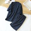 New Japanese Kimono Short-sleeved Shorts Suit Men's Pajamas Two-piece Summer Cotton Yukata Plus Size Bathrobe Sleepwear for Men