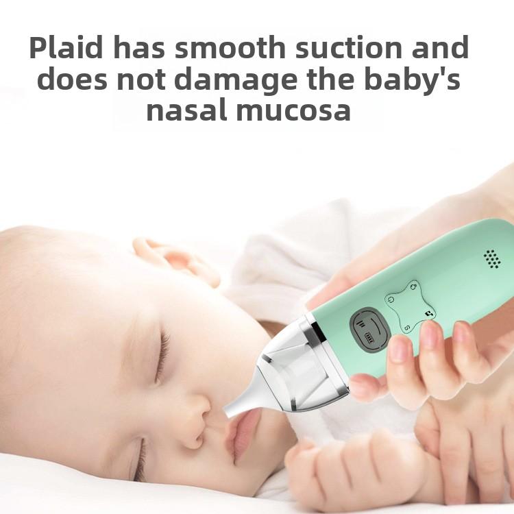 Baby Nose Suction Baby Children Silicone Through Snuff Snuff Cleaner Music Soothing Electric Nose Suction