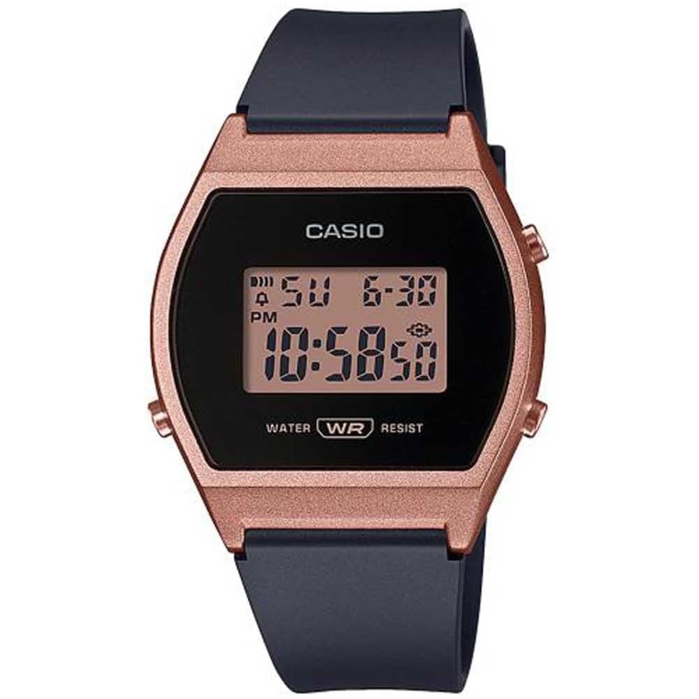 Casio Collection LW-204-1AEF Unisex Watch Black Resin Band Water Resistant