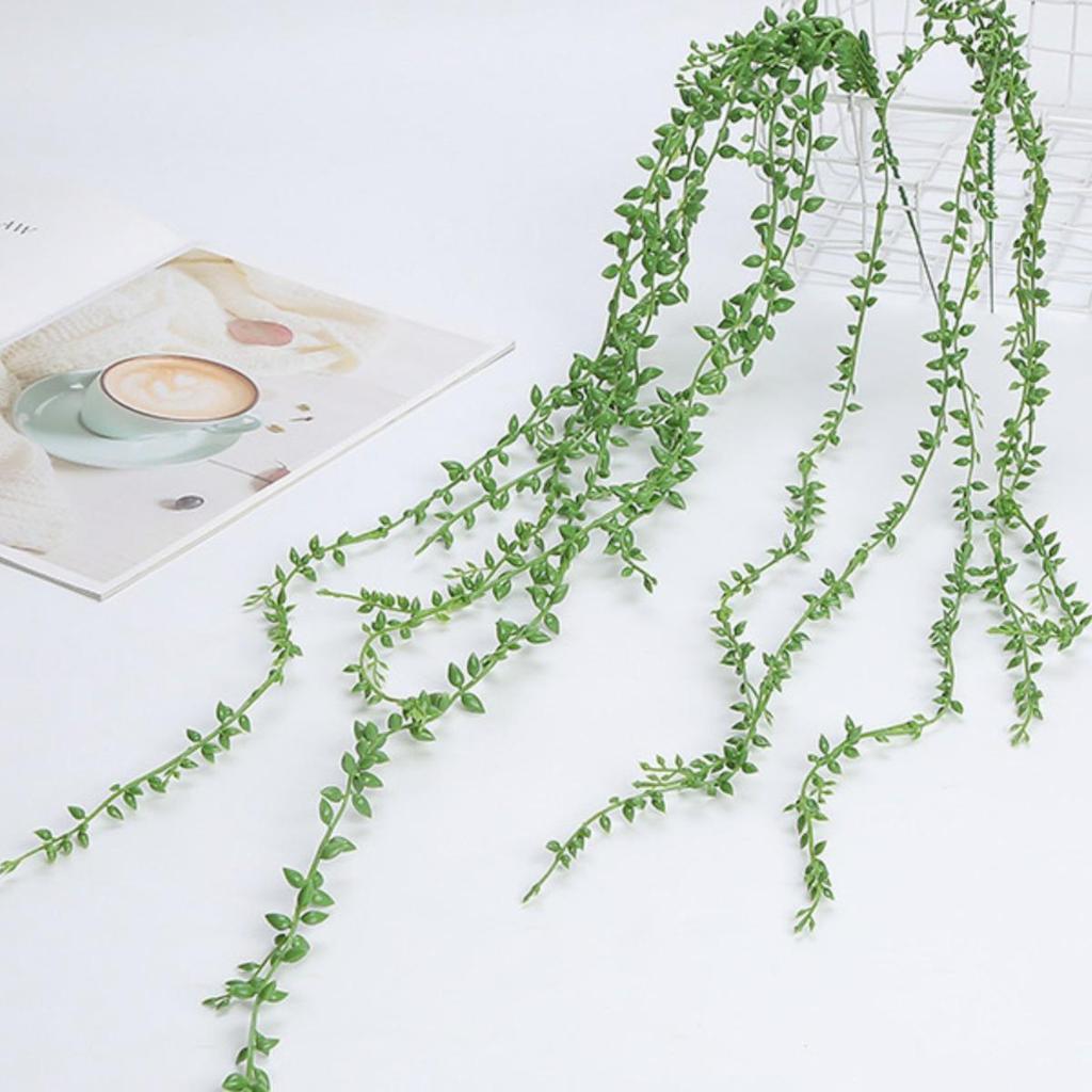 Wall Hanging Artificial Greenery: Potted Plants, Vines, and Plastic Succulents