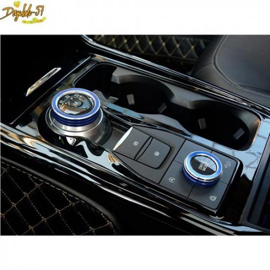 For Ford Explorer 2pcs Blue Interior Gear Shift Panel Knob Cover New