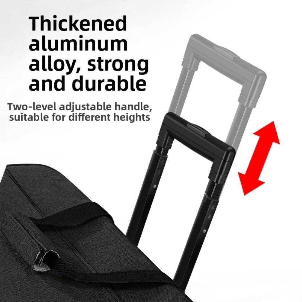 with Detachable Trolley Rolling Monitor Carry Case  Hold Up to 2 Screens