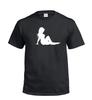 Schlammklappe Mädchen Dickes T-Shirt Schwarz Weiß Baumwolle Hemd Trucker Geschenk Fett BBW