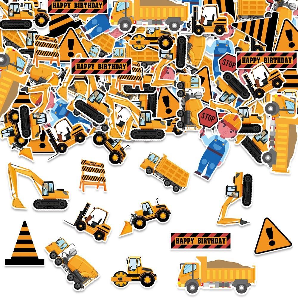 Engineering Party Vehicle Confetti Desktop Props For Children Birthday Decor